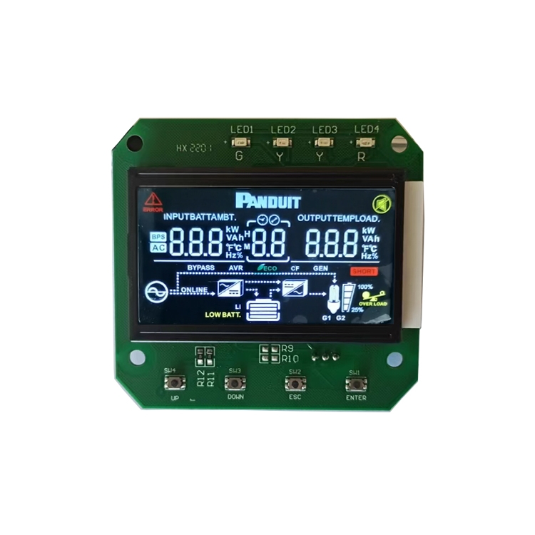 7 Segment LCD-skärm Monokrom VA Positiv LCD-modell